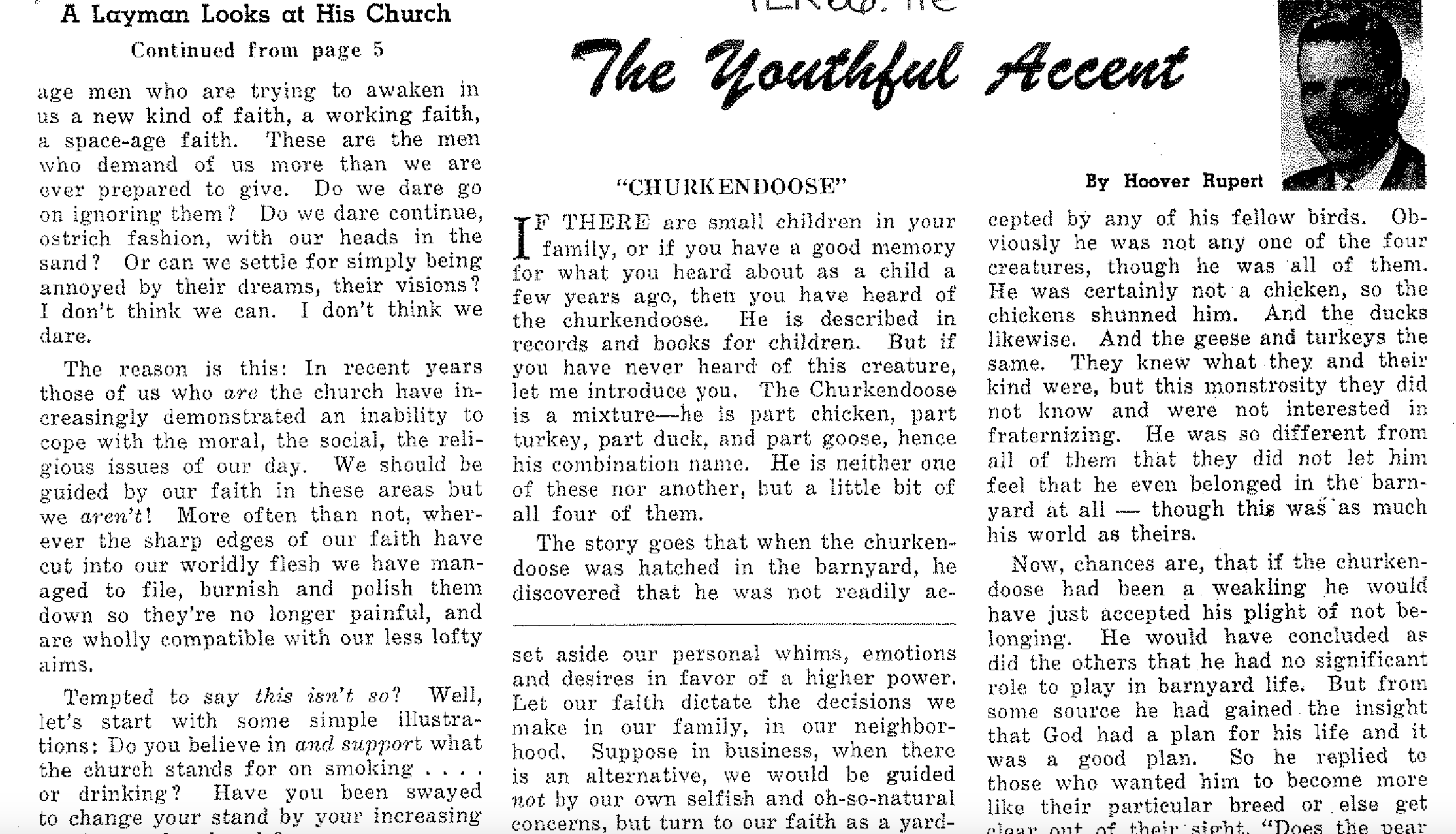 The Youthful Accent: “Churkendoose”